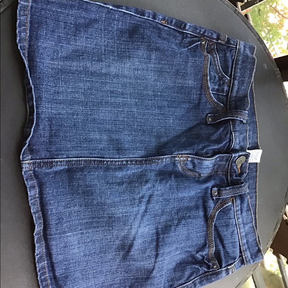 Jean mini skirt
